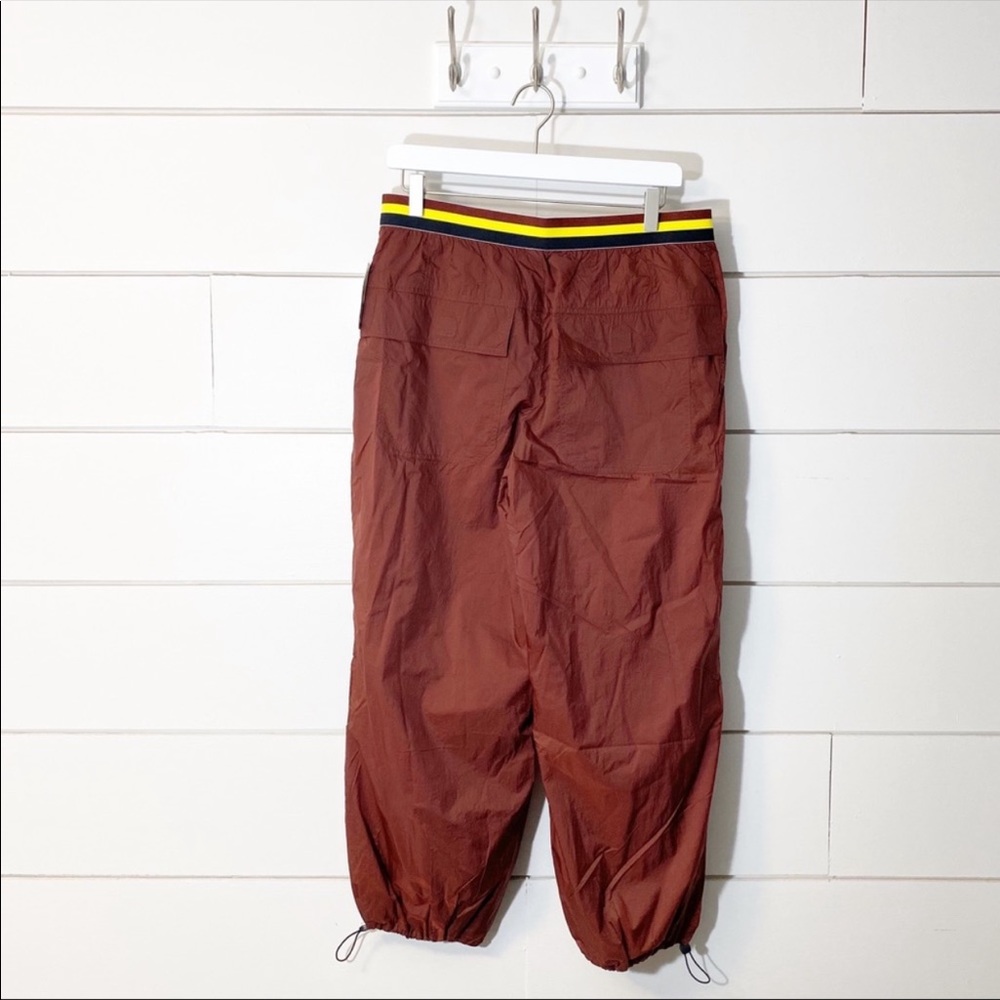 Free People Rust Copper Ripple Sport Jogger Athletic Crop Pants - Picture 7 of 12